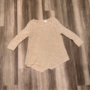 Asymmetrical Beige Sweater